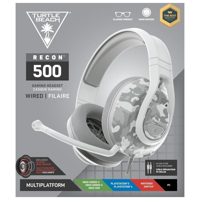 Turtle Beach Recon 500 Camo Ghiaccio Cuffie Gaming