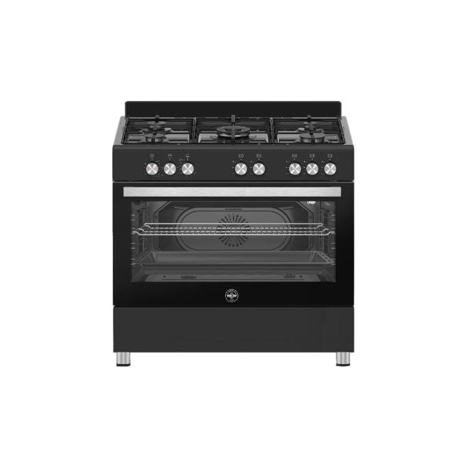 La Germania SE965GNE24 Cucina a gas 5 fuochi con forno a gas ventilato 90 cm Inox