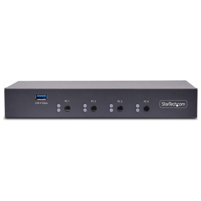 StarTech.com Switch Km a 4 Porte Audio 35 Mm-usb Condivisione Periferiche tra 4 Pc Conforme a Taa