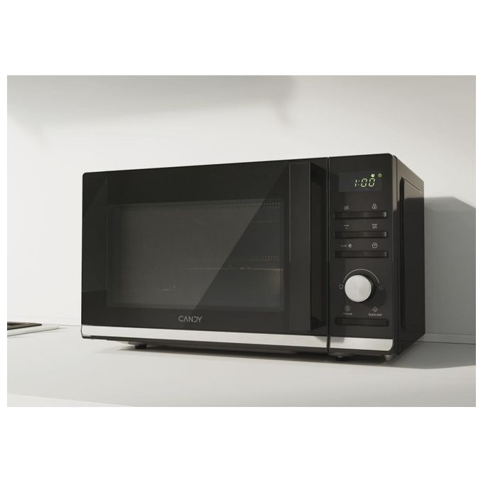 Candy Microonde con grill, 20L, 700W, nero, superficie piana, CMGA20TNDB