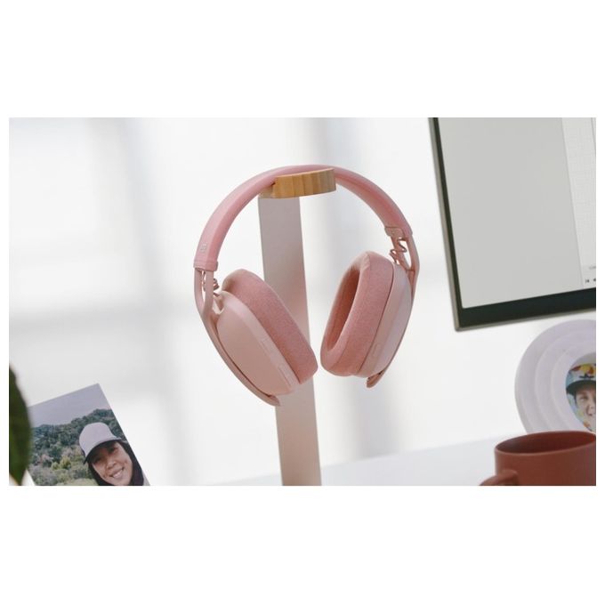 Logitech Zone Vibe 100 Auricolare Wireless a Padiglione Musica e Chiamate Bluetooth Rosa