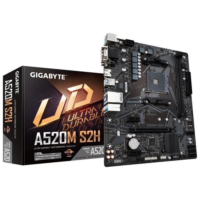 Gigabyte A520M S2H Scheda Madre Presa AM4 micro ATX