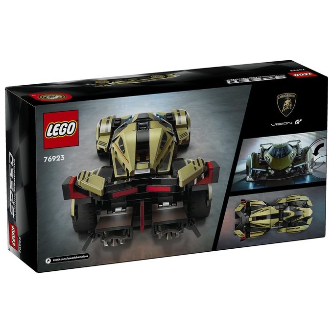 LEGO Speed Champions Super Car Lamborghini Lambo V12 Vision GT Macchina Giocattolo per Bambini da 10 Anni Modellino di Auto da Costruire con Minifigure del Pilota Idea Regalo da Collezione 76923