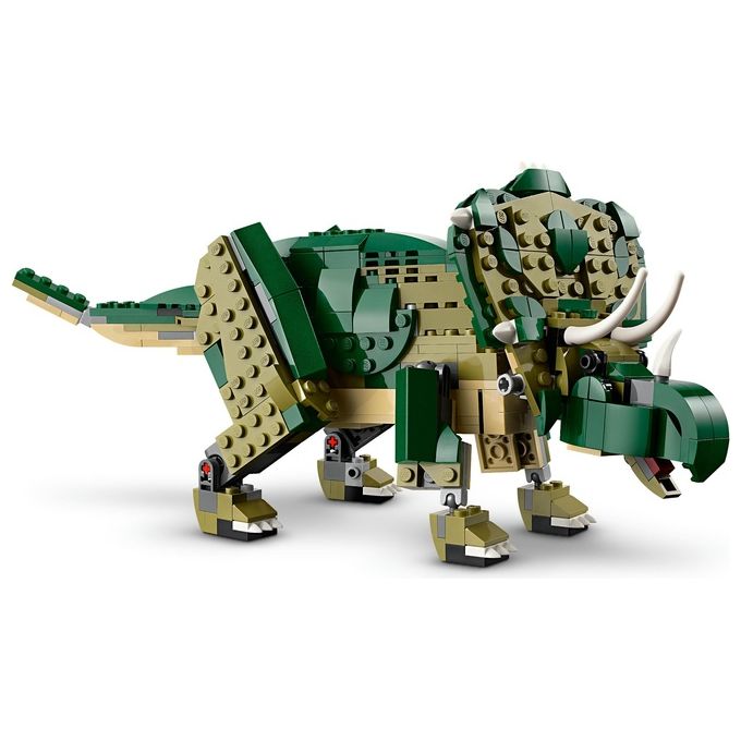 LEGO Creator 3 in 1 T. Rex Dinosauro Giocattolo Trasformabile in 3 Modellini Snodabili come Triceratopo e Pterodattilo Giochi per Bambini e Bambine da 9 Anni Idea Regalo di Compleanno 31151