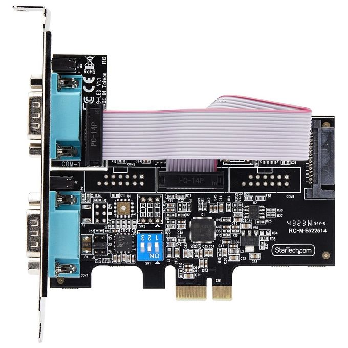 StarTech.com Scheda Seriale Pcie a 2 Porte Scheda Pci Express a Doppia Porta Rs232-rs422-rs485 (Db9)