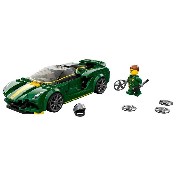 LEGO Speed Champions 76907 Lotus Evija, Macchina Giocattolo Da Corsa, Modello Replica Auto Sportiva, Set da Collezione