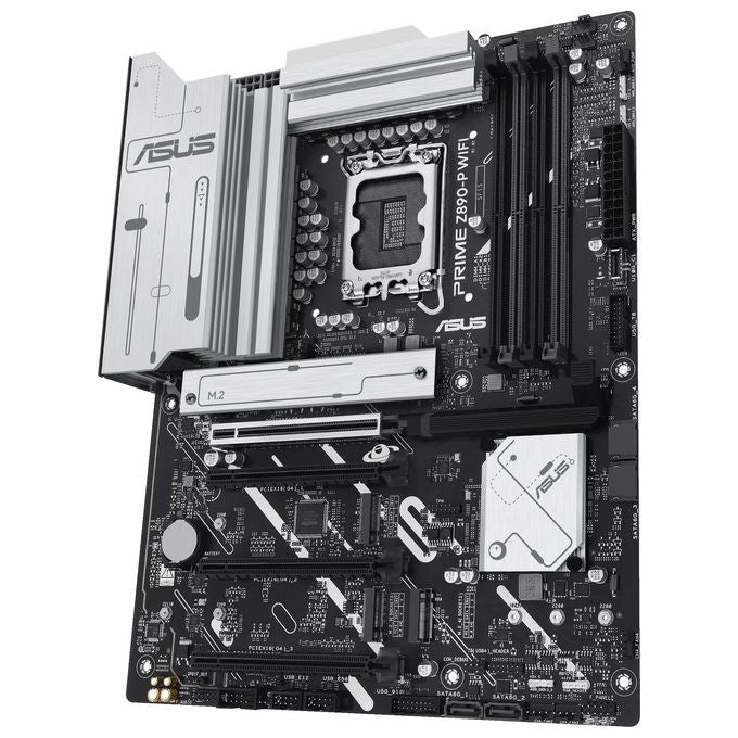 ASUS Intel PRIME Z890-P WIFI Scheda madre Intel ATX 14121 Fasi di Alimentazione Slot DDR5 PCIe 5.0 GPU di Nuova Generazione Porta USB-C Thunderbolt 4 Wi-Fi 7 Q-Antenna