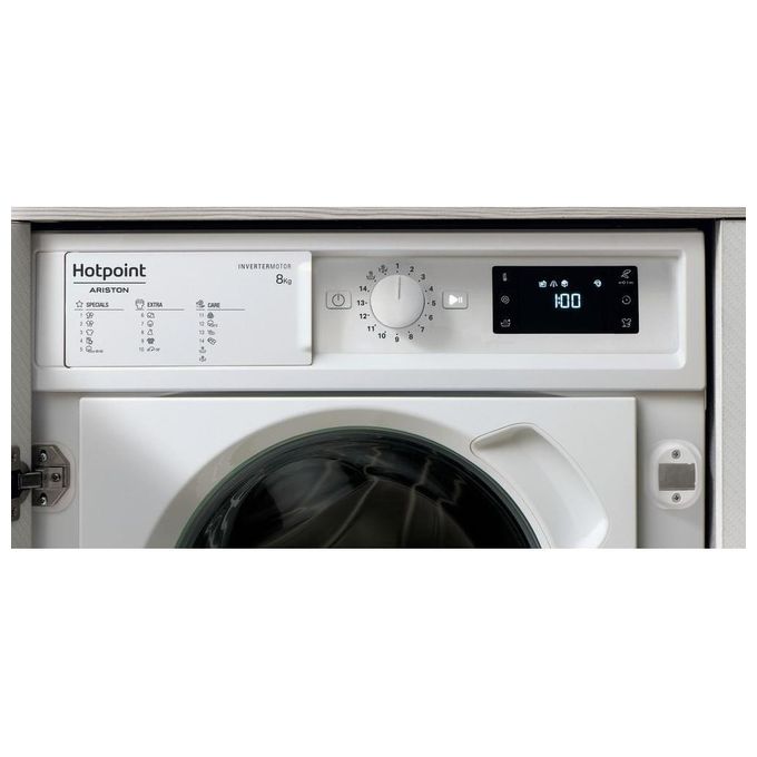 Hotpoint BI WMHG 81485 EU Lavatrice da Incasso Frontale 8 Kg 1400 rpm Classe B Motore Inverter 70 dB (82x59.5x54.5 cm) colore Bianco