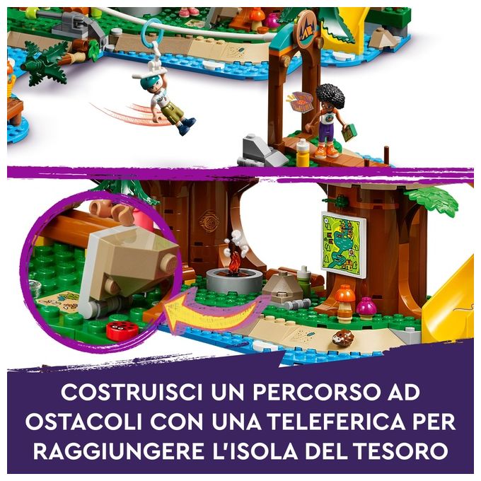 LEGO Friends La Casa sull'Albero al Campo Avventure Gioco Educativo per Bambine e Bambini da 8 Anni con Casa da Costruire 5 Mini Bamboline e 5 Animali Giocattolo Idea Regalo di Compleanno 42631