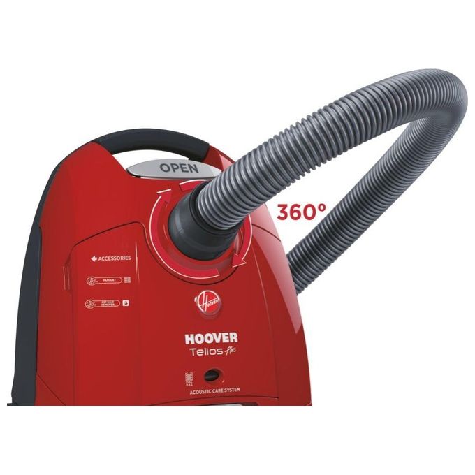 Hoover TE75PET 011 Telios Plus Aspirapolvere a Traino con Filo con Sacco Potenza 700 W Capacita' 3,5 Litri con Spazzola Parquet