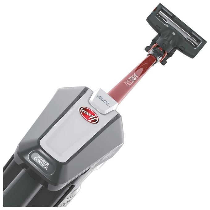 Hoover HF322AFP 011 Scopa Elettrica senza Filo senza Sacco Capacita' 0,7 Litri Autonomia 40 minuti Grigio-Rosso