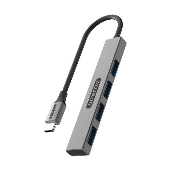 Sitecom Hub USB C a USB A Nano Grigio