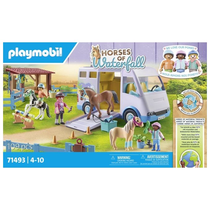 Playmobil Trasporto Cavalli e Stalla Horses of Waterfall