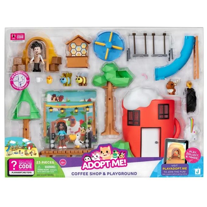 Rei Toys Adopt Me - Coffee Shop Playset con 2 Personaggi