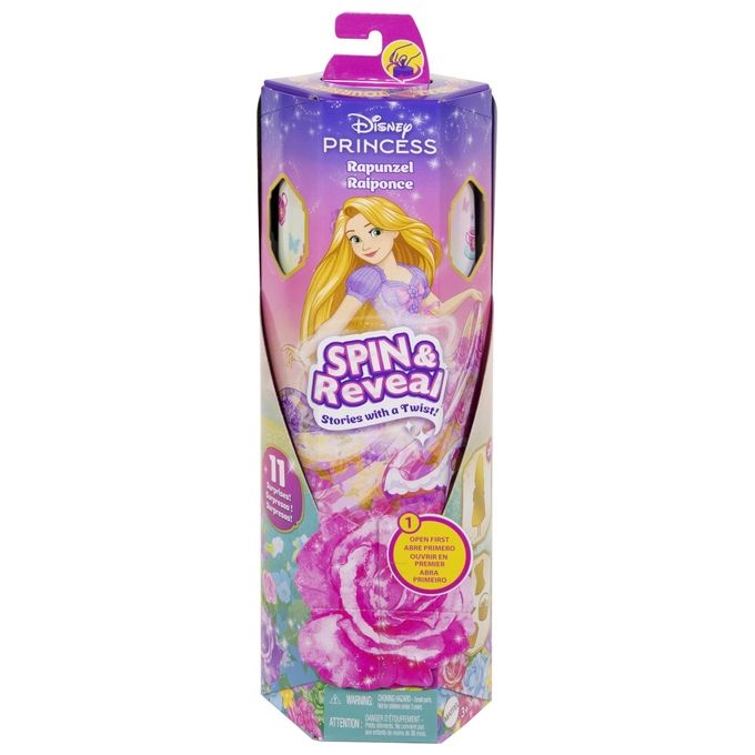 Mattel Bambola Disney Princess Spin and Reveal Assortito
