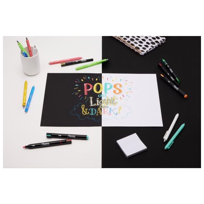 Sharpie Creative Marker Pennarelli a Base d'Acqua con Punta a Proiettile Colori Assortiti 12 Pezzi