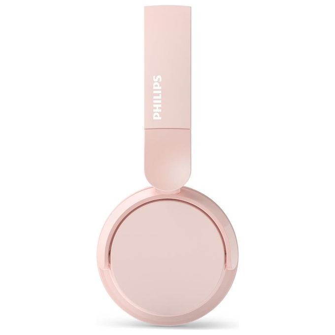 Philips TAH4209PK Cuffie On-Ear wireless bluetooth leggere con isolamento acustico passivo - 55 ore di riproduzione suono naturale chiamate chiare bassi dinamici 2 ore di carica USB-C- Rosa