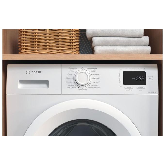 Indesit IM962MYTIMEIT Lavatrice 9 kg 1200 Giri-min Classe A Bianco