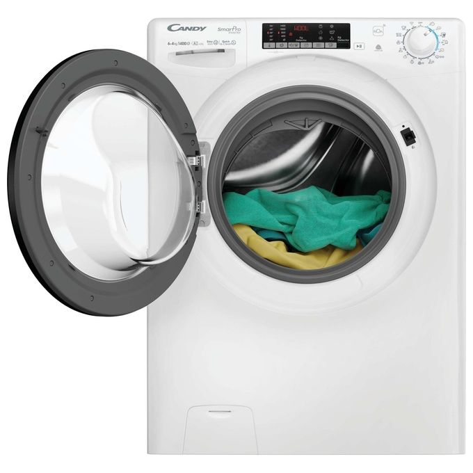 Candy Smart Pro CSOW44644TWMB6-S Lavasciuga Libera installazione 6-4 Kg 1400 giri Bianco E