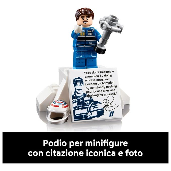 LEGO Icons Williams Racing FW14B e Nigel Mansell - Modellino di Auto F1 da Costruire con Minifigure del Pilota da Collezione, Trofeo e Supporto da Esposizione, Idea Regalo Adulti, Uomo o Donna 10353