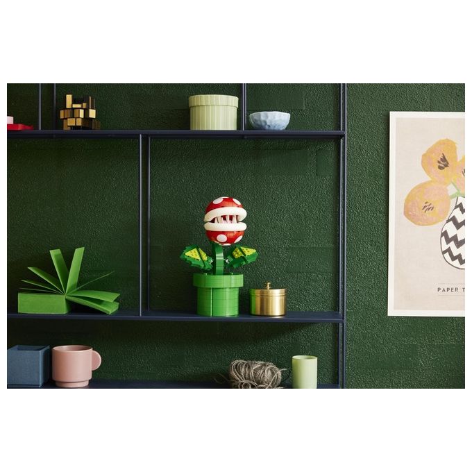 LEGO Super Mario 71426 Pianta Piranha, Personaggio Snodabile con Tubo e 2 Monete, Kit Modellismo per Adulti, Idea Regalo