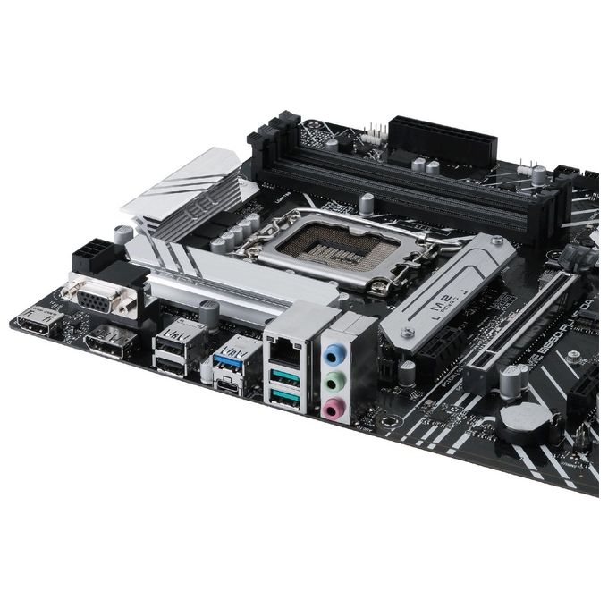 ASUS Scheda madre Intel B660 (LGA 1700) ATX con 8 stadi di potenza, slot PCIe 4.0, tre slot M.2, Realtek 2.5Gb Ethernet, DisplayPort, HDMI, D-Sub, USB 3.2 Gen 2x2 Type-C posteriore, USB 3.2 Gen 1 Type-C anteriore, Aura Sync