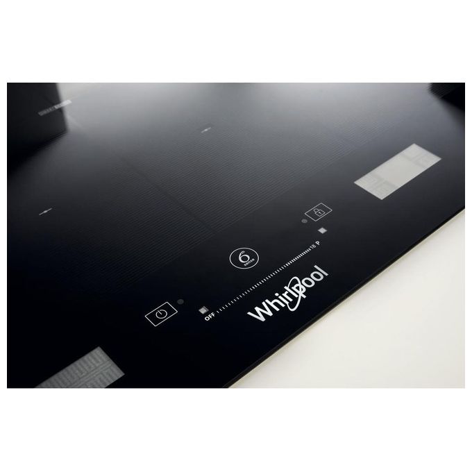 Whirlpool SMP 658C-NE-IXL Piano Cottura iXelium a Induzione in Vetroceramica 8 Zone Tecnologia Sesto Senso FlexiFull SmartSense ChefControl 65 cm Nero