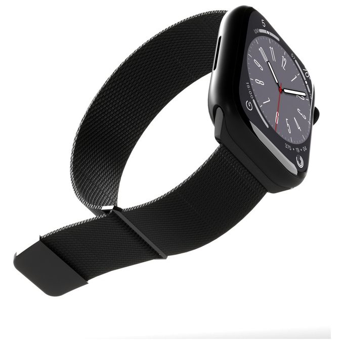 Puro Cinturino Maglia Milanese per Apple Watch 42-44-45-49mm Nero