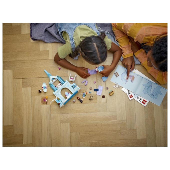 LEGO Disney Princess 43238 Castello di Ghiaccio di Elsa di Frozen, Palazzo Giocattolo delle Principesse, Giochi per Bambini 4+