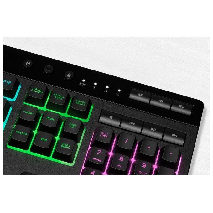 Corsair K55 Pro Tastiera Gaming a Membrana Cablata Led RGB Zone Layout IT
