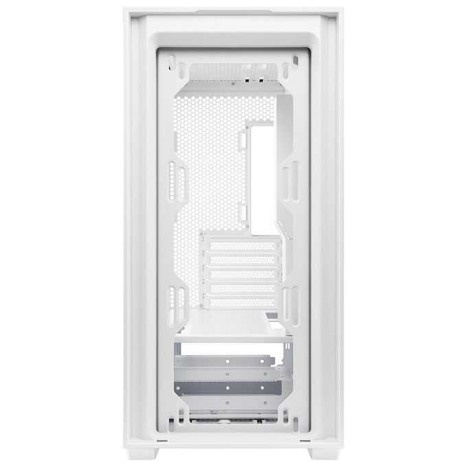ASUS A21 Case micro-ATX, Radiatori fino a 360 mm, Schede Grafiche fino a 380 mm, Raffreddamento efficace, Cable Management, Chassis Bianco