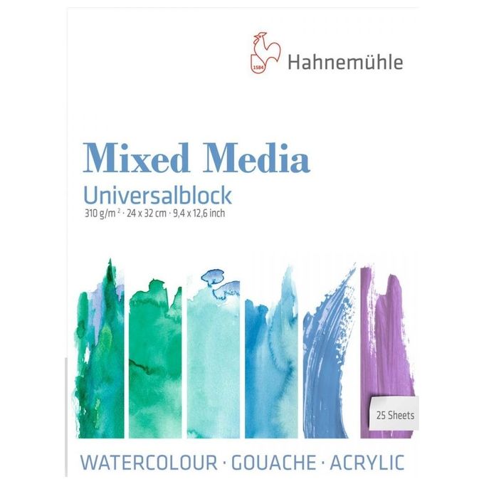 Hahnemuhle Universalblock 25 Pagine Mixed Media 24x32cm 310gr