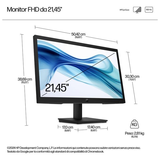 HP 322PV Series 3 Pro Monitor Pro Full HD da 21.45