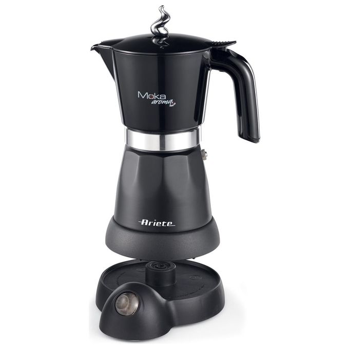 Ariete 1368 Moka Aroma Moka eEettrica 4-6 Tazze 480W Autospegnimento Nero