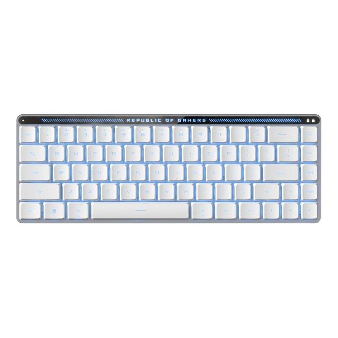 ASUS ROG Falchion RX Low Profile Tastiera Meccanica Wireless Moonlight White Layout ITA