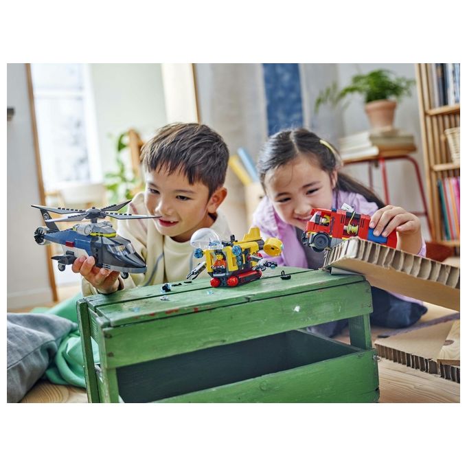 LEGO Set Costruzioni City 60462 Elicottero Autopompa Sottomarino MixeMatch per Creativita' senza Confini