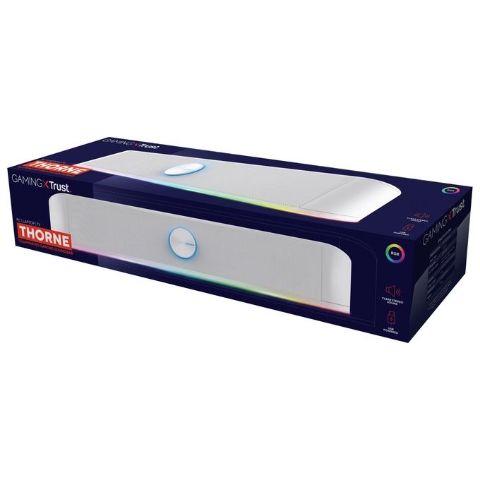 Trust Gaming GXT 619W Thorne Soundbar PC Illuminata RGB