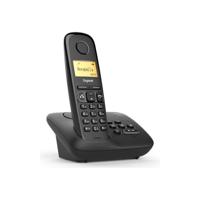 Gigaset A270A Cordless DECT Display 1,5'' Vivavoce Rubrica Segreteria Nero