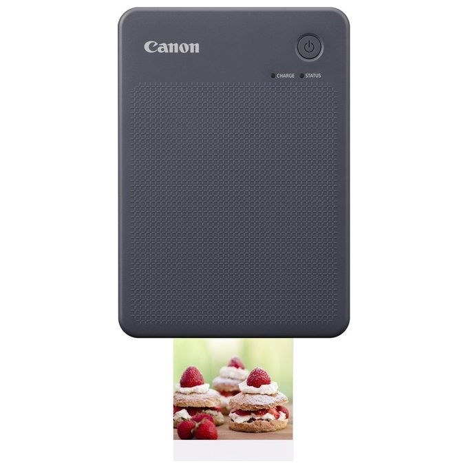 Canon Stampante portatile SELPHY QX20: per la stampa Wi-Fi direttamente dal tuo dispositivo smart. Stampa a sublimazione 2 formati di stampe con adesivo rimovibile e ricarica USB-C - Nero