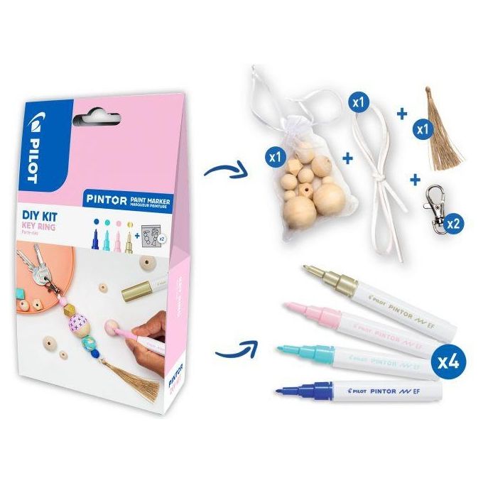 Pilot Set Fai da Te Kit Pintor Portachiavi