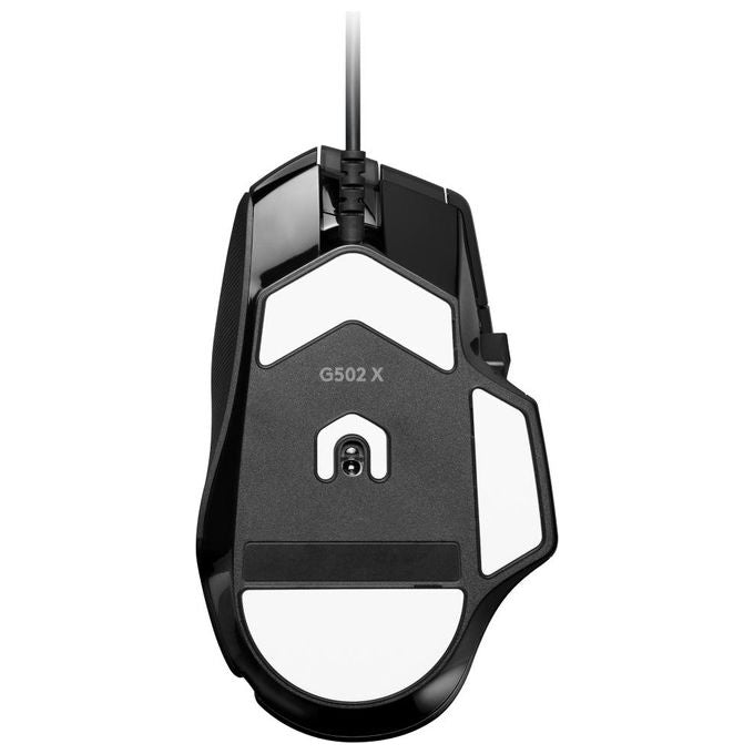 Logitech G G502 X Mouse Gaming Cablato - Switch Principali Ottico-Meccanici Ibridi LIGHTFORCE, Sensore per Gaming HERO 25K, Compatibile con PC - macOS-Windows - Nero