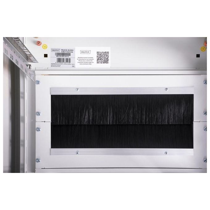 Digitus armadio 42 unita' linea professionale (a)2020 x (l)600 x (p)600 mm. colore grigio chiaro