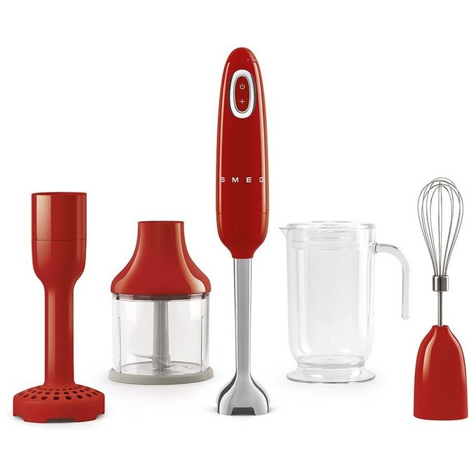 Smeg HBF02RDEU Estetica 50's Style Frullatore a Immersione Potenza 700 W Rosso