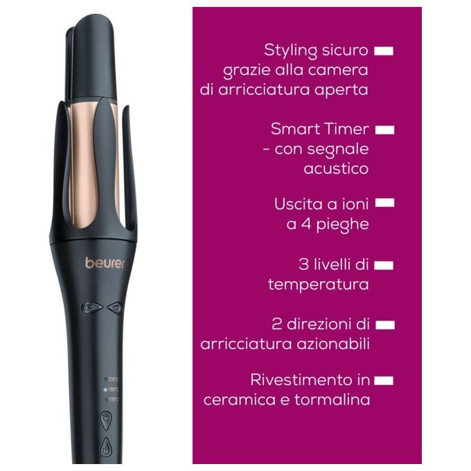 Beurer HT 75 Arricciacapelli Automatico Nero