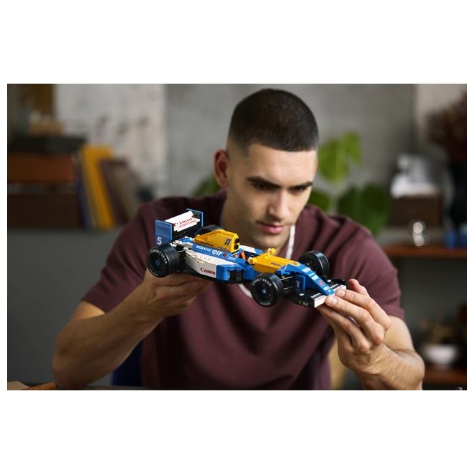LEGO Icons Williams Racing FW14B e Nigel Mansell - Modellino di Auto F1 da Costruire con Minifigure del Pilota da Collezione, Trofeo e Supporto da Esposizione, Idea Regalo Adulti, Uomo o Donna 10353