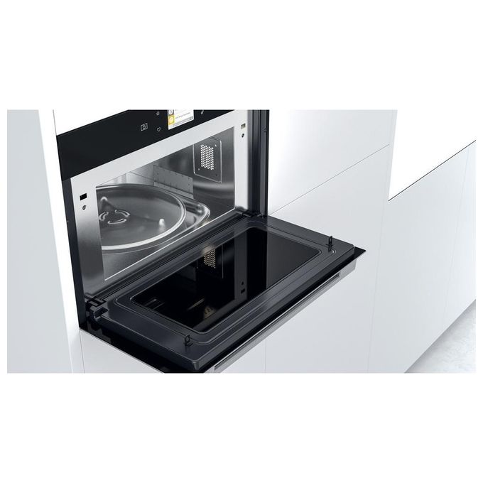 Whirlpool W9 MD260IXL Forno a Microonde Combinato da Incasso con Grill Capacita' 31 Litri Potenza 1000 W Funzione DualCrisp Steam Jet Start DeFrost Display LCD Acciaio Inox