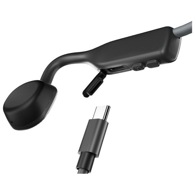 Shokz OpenMove, Cuffie Wireless Sport Bluetooth, Grigio