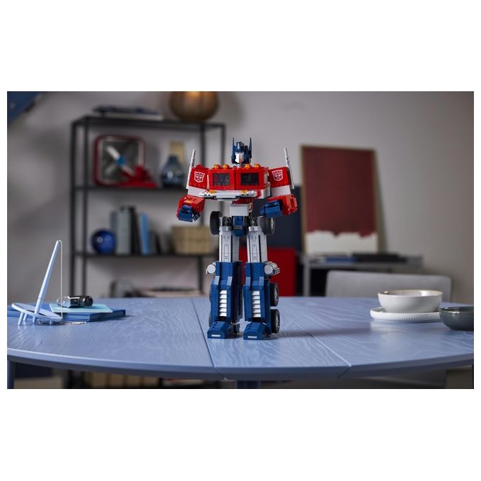LEGO Icons Optimus Prime, Modellino da Costruire 2 in 1 del Leader dei Transformers, Set da Collezione per Adulti, 10302