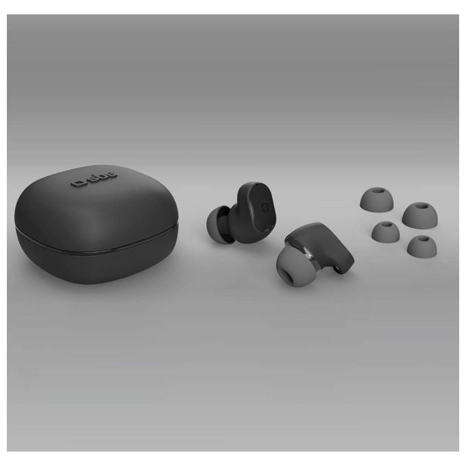 Sbs Twin Buddy Water Resistant Auricolari con Base di Ricarica Nero
