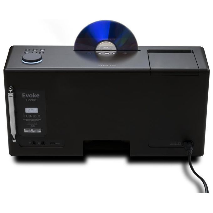 Pure Evoke Home All-In-One Music System Nero Caffe'